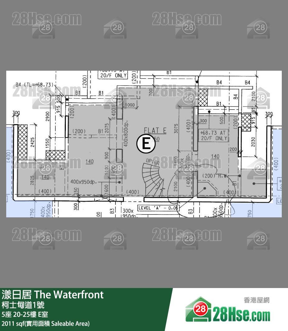 漾日居 5座25樓 E室 平面圖