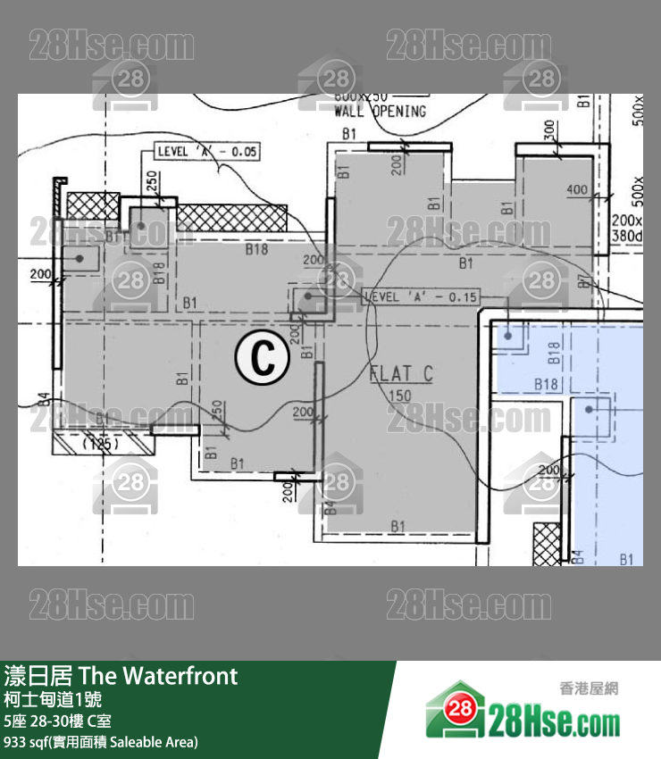 漾日居 5座30樓 C室 平面圖