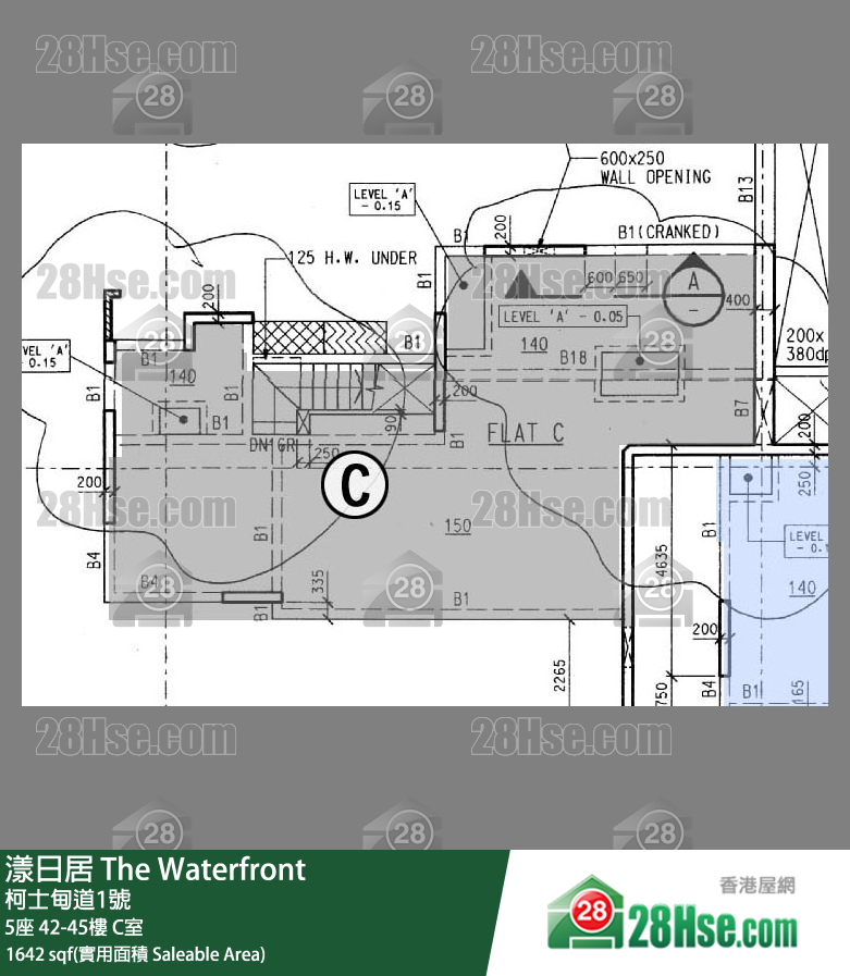 漾日居 5座42樓 C室 平面圖
