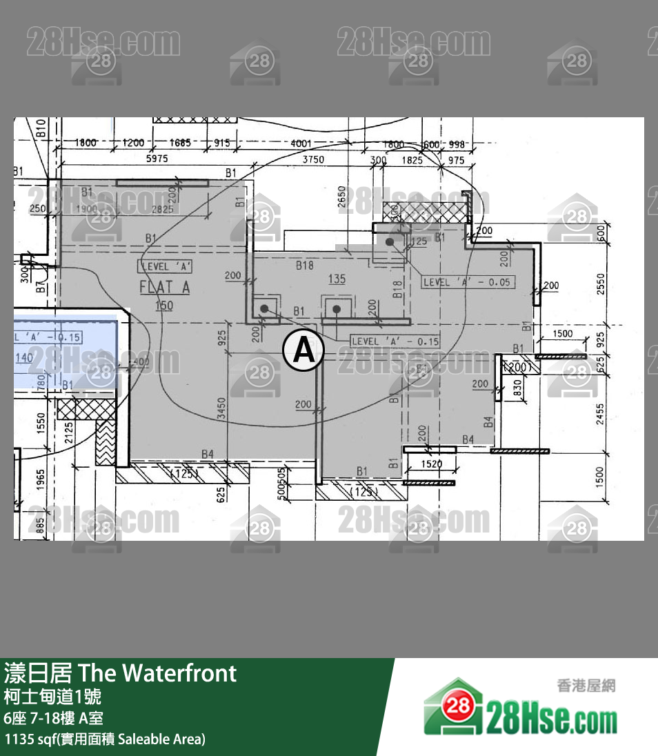 漾日居 6座7樓 A室 平面圖