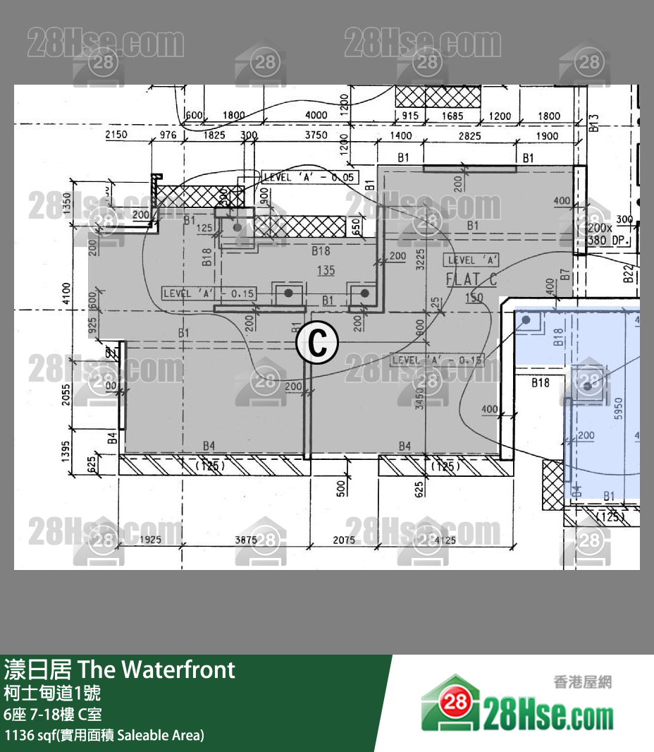 漾日居 6座17樓 C室 平面圖