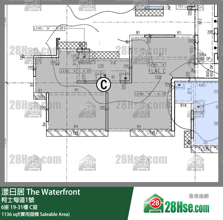 漾日居 6座31樓 C室 平面圖