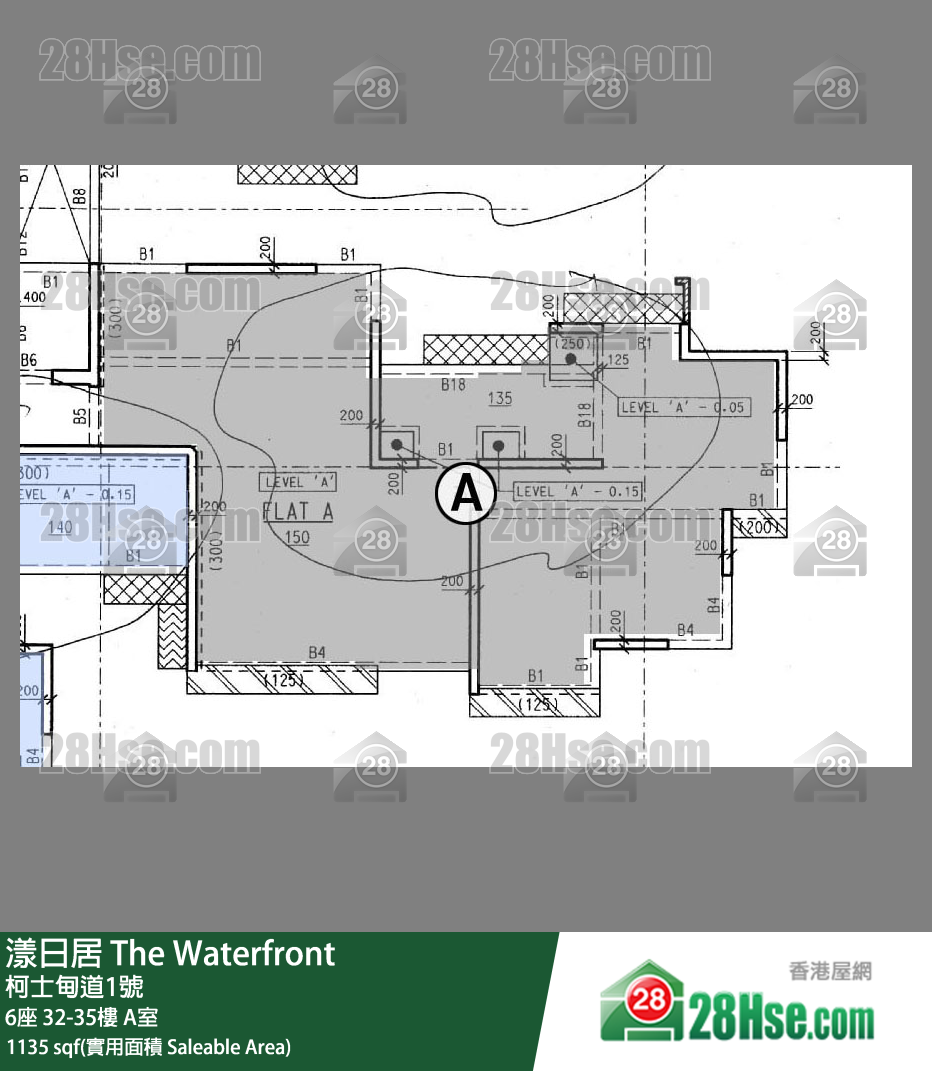 漾日居 6座33樓 A室 平面圖