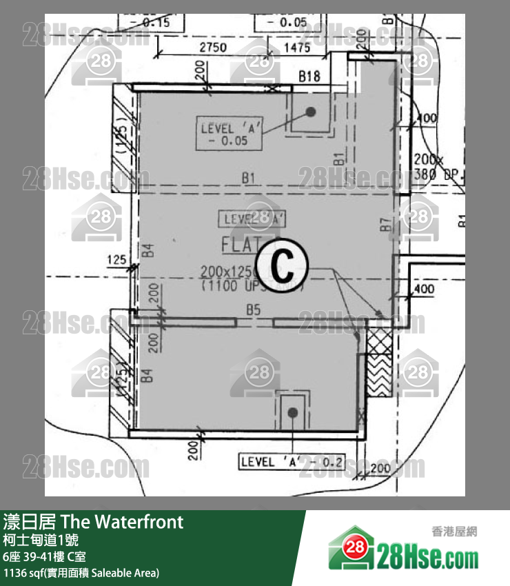 漾日居 6座 41樓 C室 平面圖