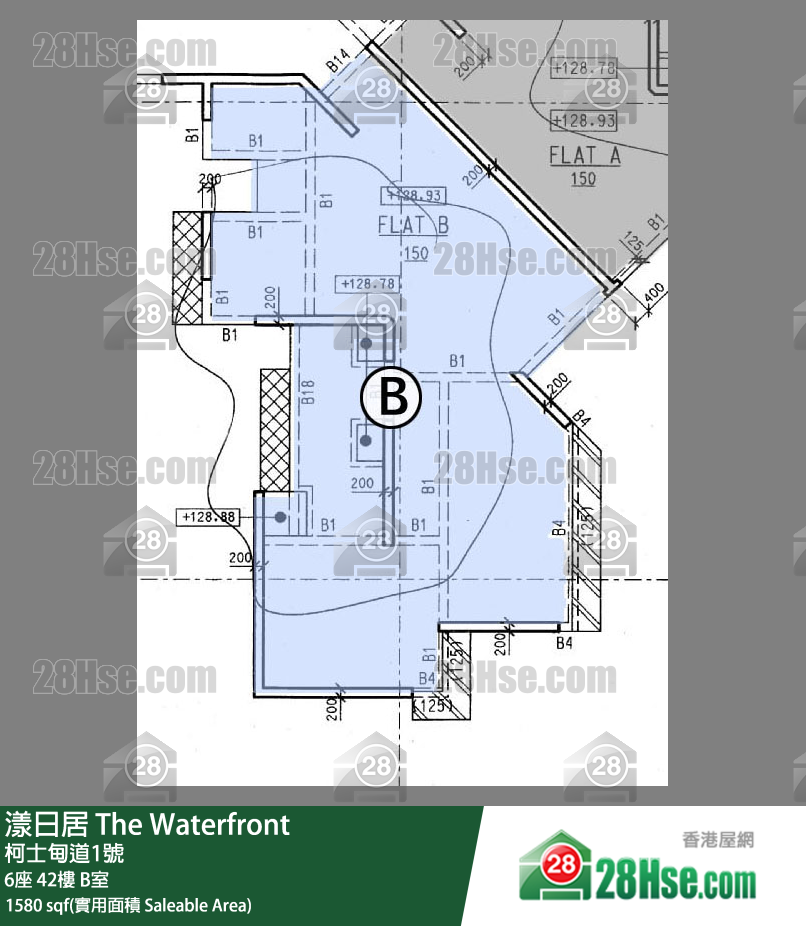 漾日居 6座42樓 B室 平面圖