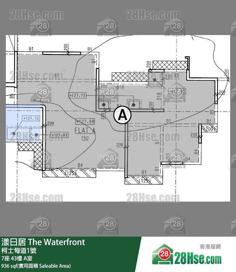 漾日居 7座43楼 A室 平面图