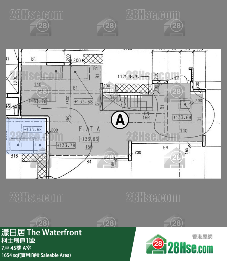 漾日居 7座45樓 A室 平面圖