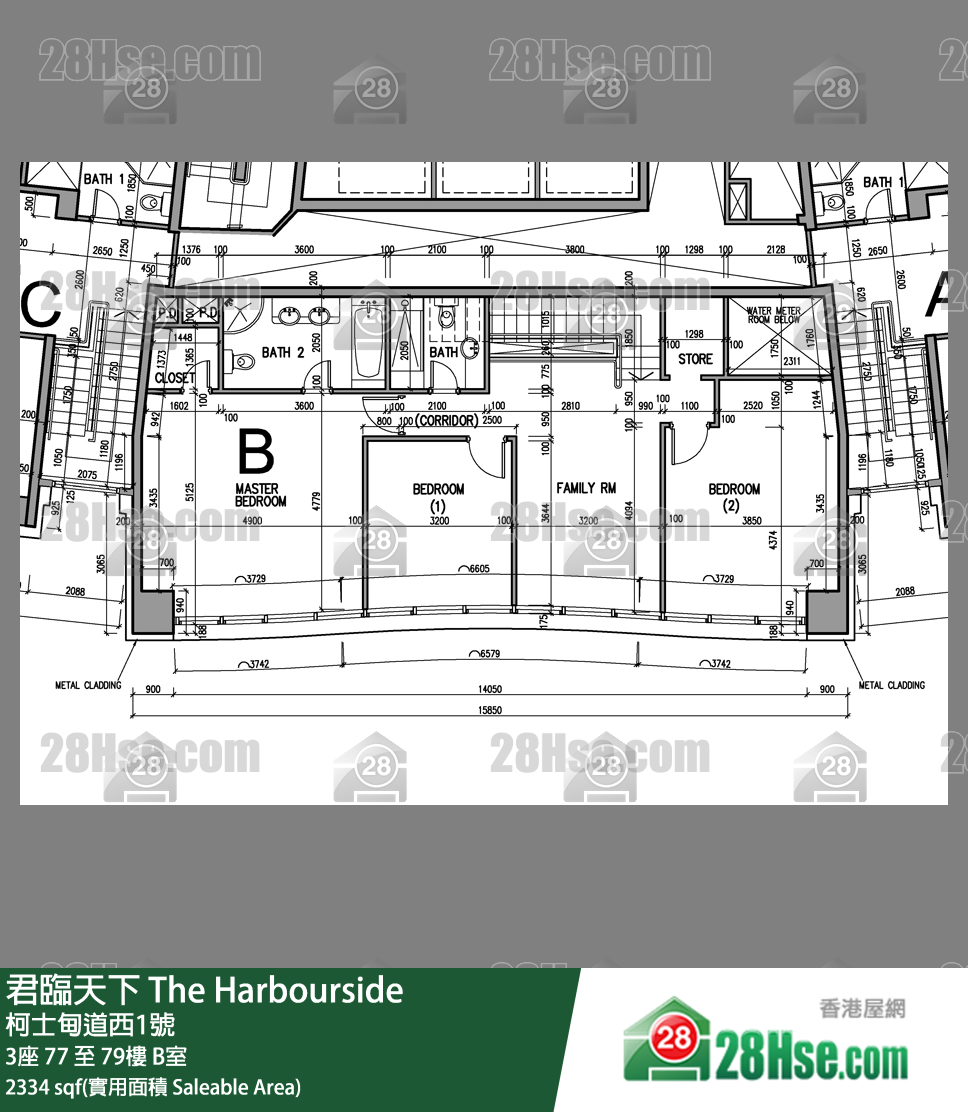 The Harbourside Unit FloorPlan (Provided by 28Hse)