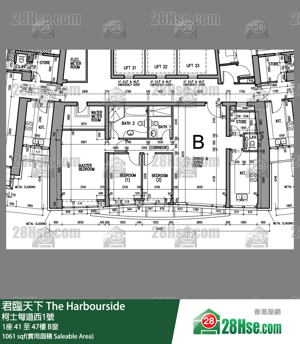 君临天下 单位平面图(由 28Hse 提供)
