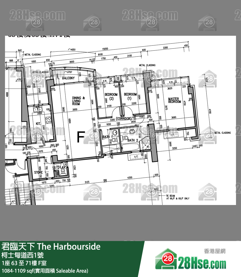 The Harbourside Unit FloorPlan (Provided by 28Hse)