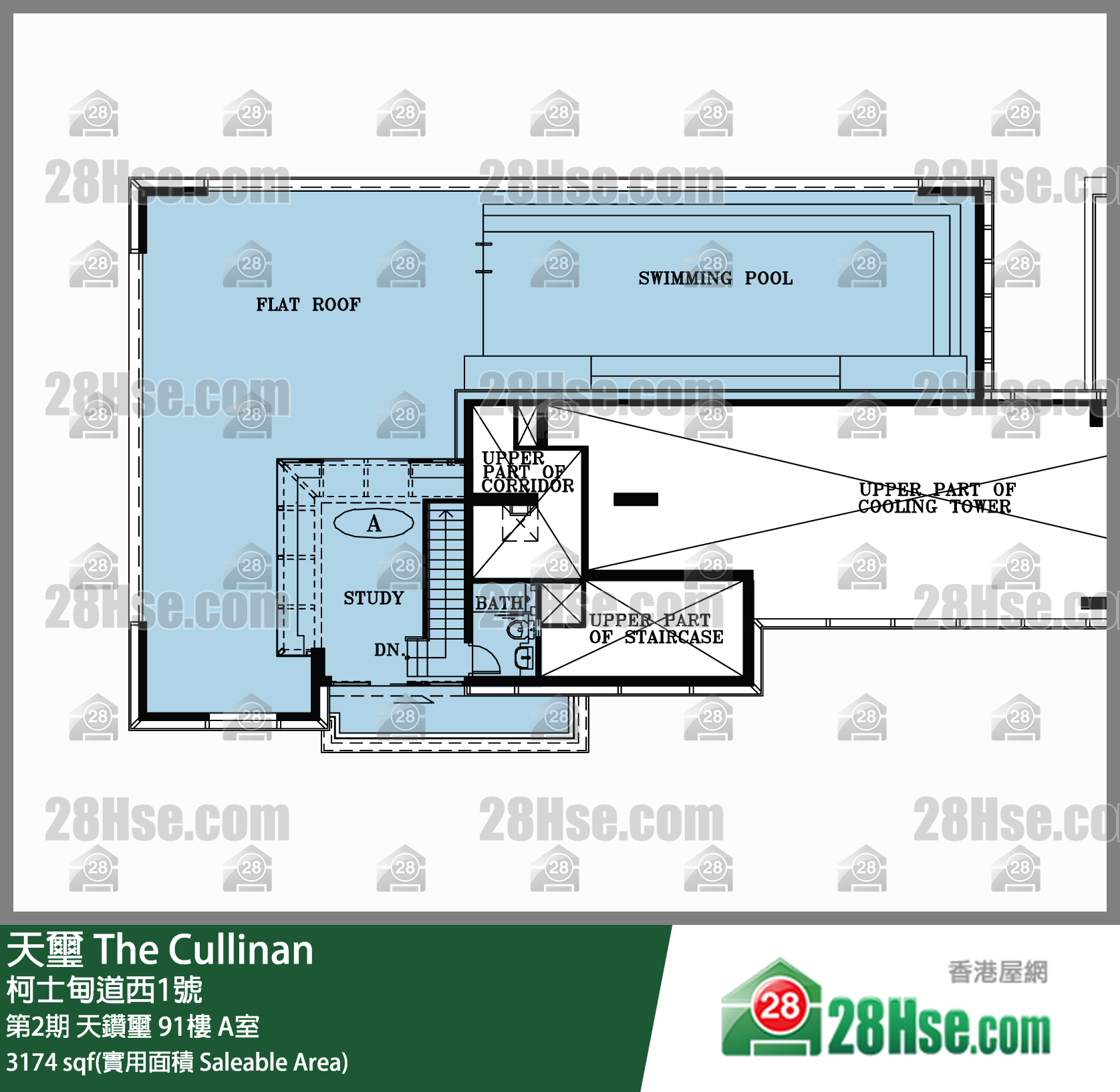 天璽 第2期天鑽璽91樓 A室 平面圖