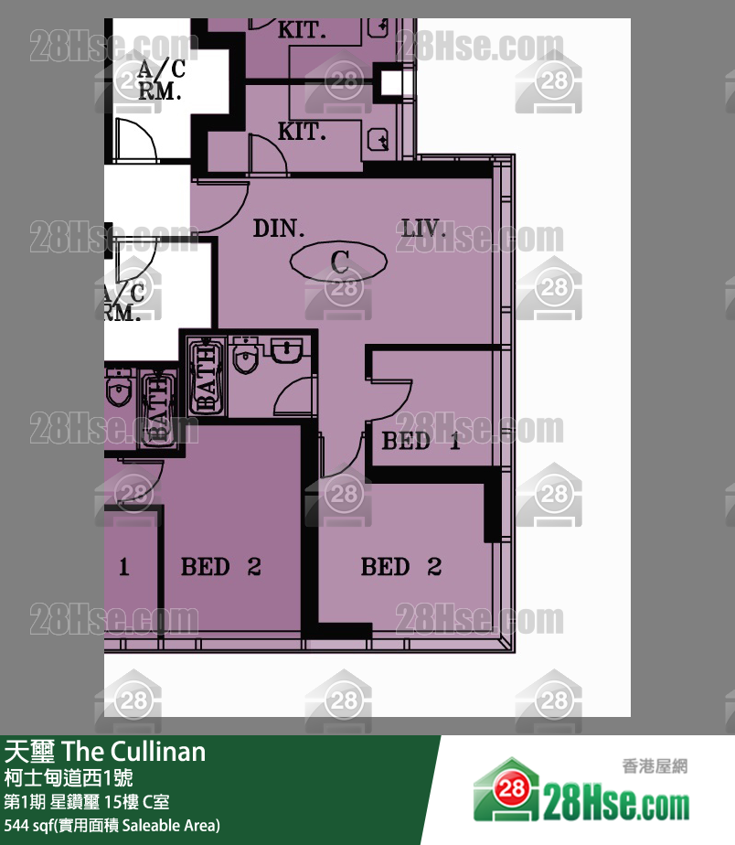天璽 第1期星鑽璽15樓 C室 平面圖