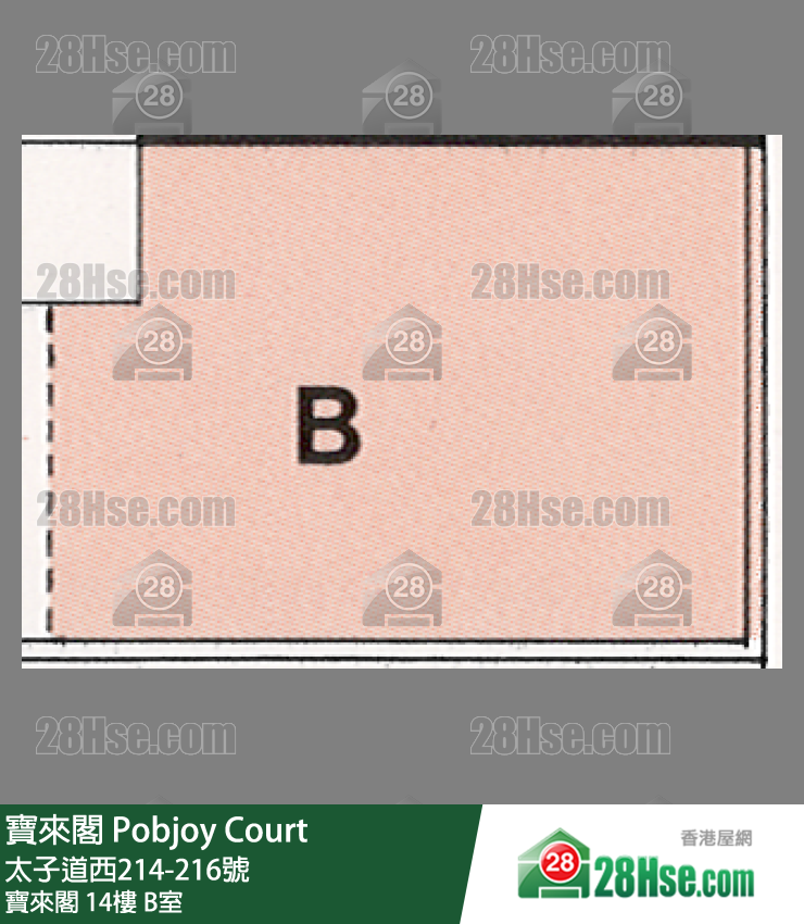 宝来阁 宝来阁14楼 B室 平面图