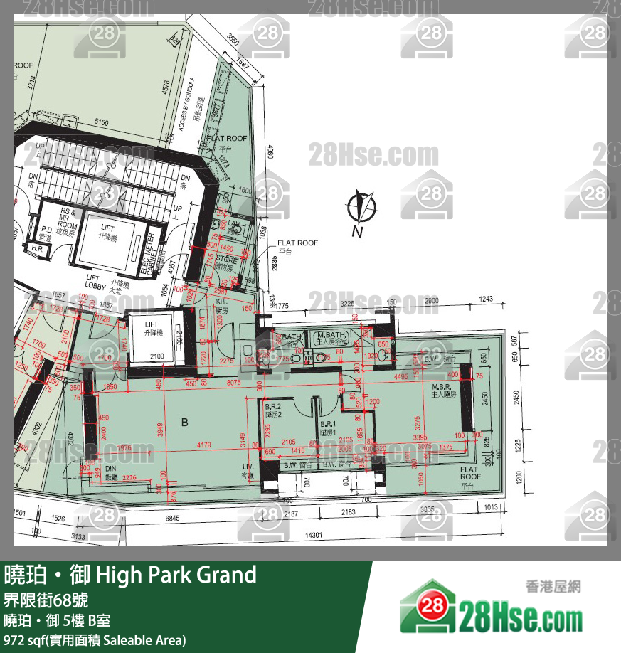 晓珀御 晓珀‧御 5楼 B室 平面图