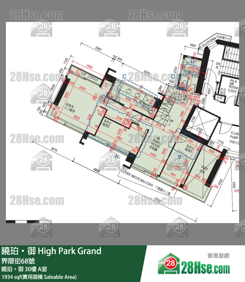 晓珀御 晓珀‧御 30楼 A室 平面图