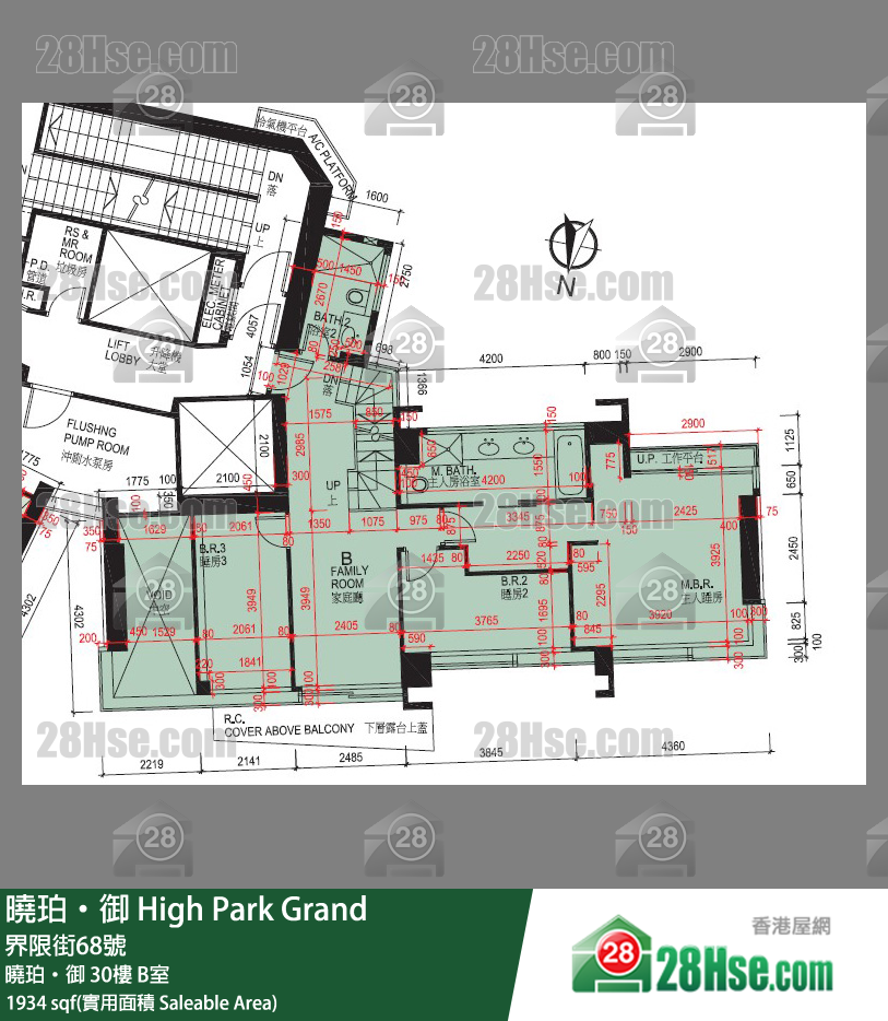 晓珀御 晓珀‧御30楼 B室 平面图