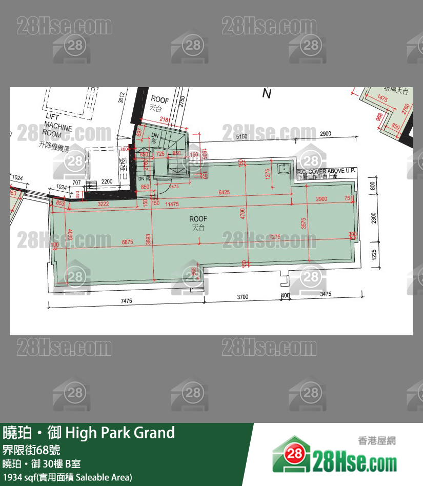 晓珀御 晓珀‧御30楼 B室 平面图