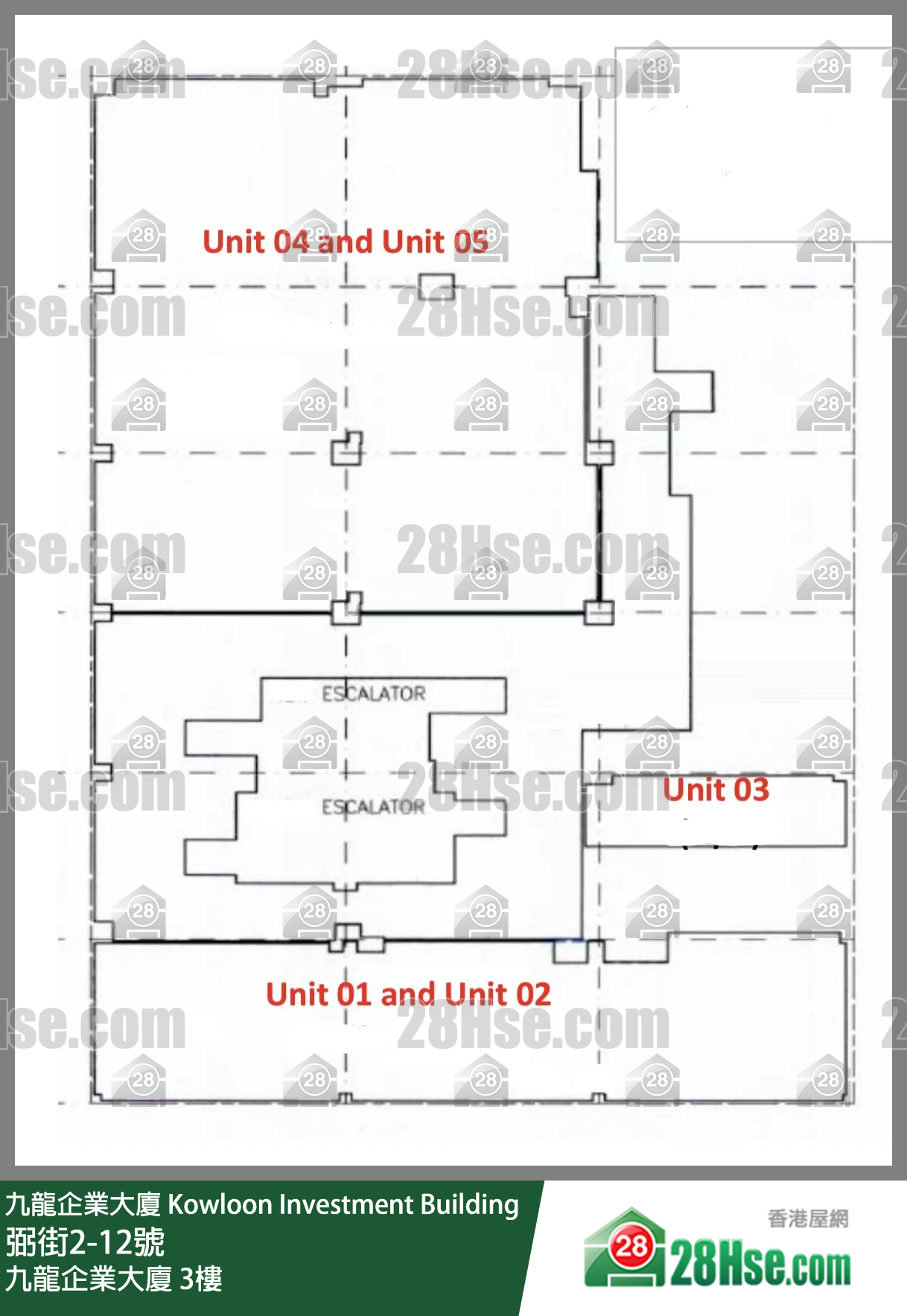 九龍企業大廈 3樓 平面圖 九龍企業大廈 3樓 平面圖