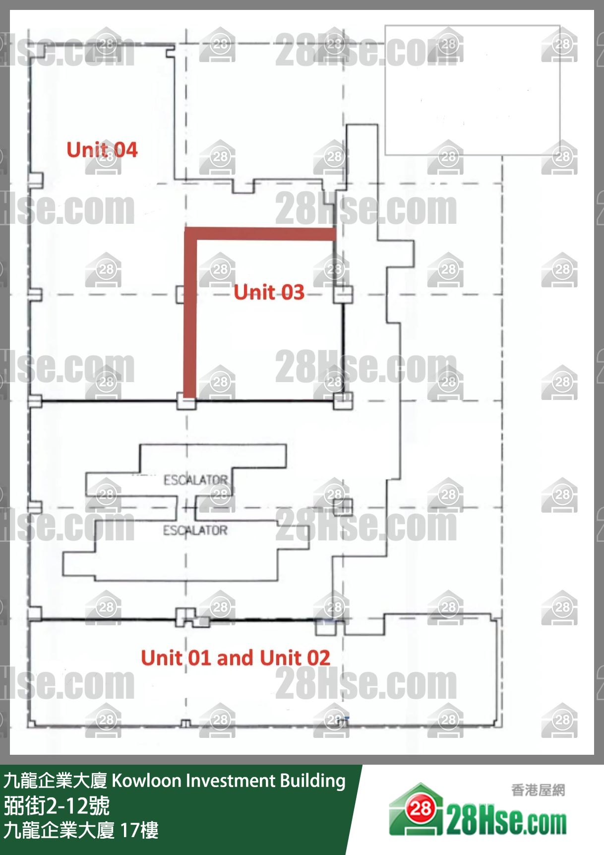 九龍企業大廈 17樓 平面圖 九龍企業大廈 17樓 平面圖