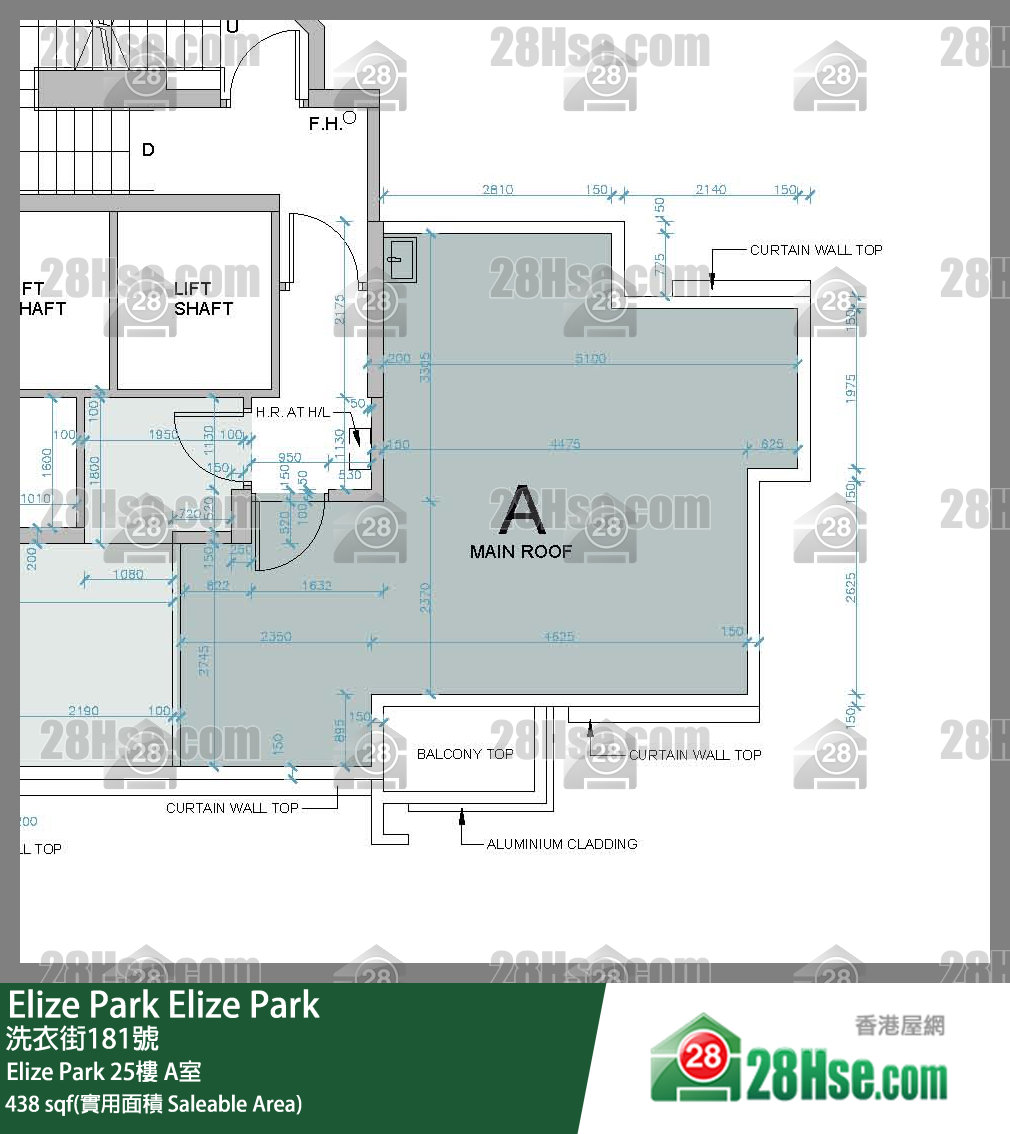 Elize Park Elize Park25楼 A室 平面图