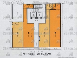 盛華商業大廈 地下 平面圖