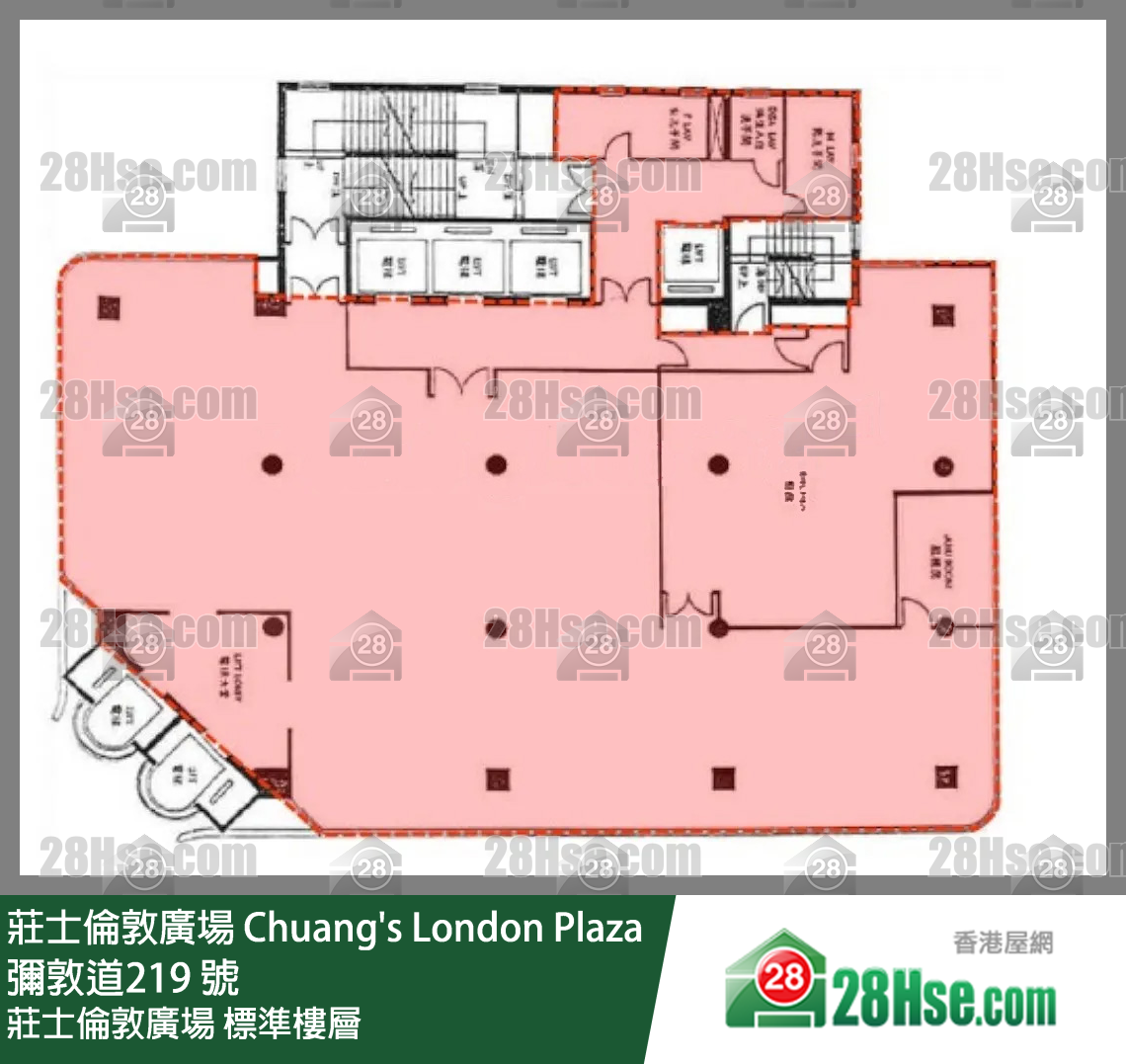莊士倫敦廣場 標準樓層 平面圖