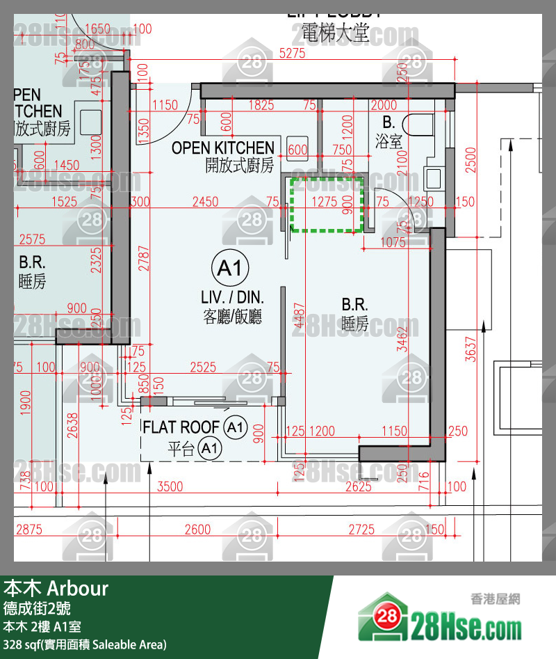 本木 本木 2樓 A1室 平面圖