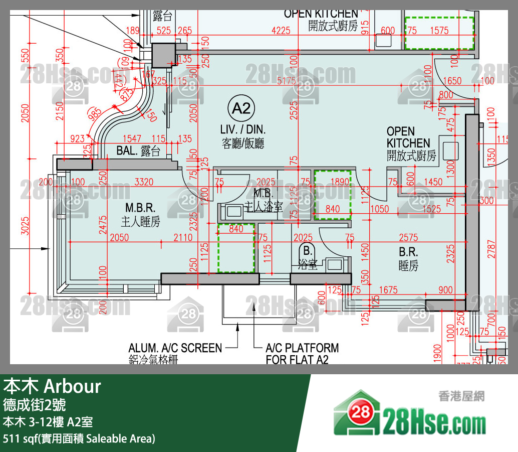 本木 本木 3樓 A2室 平面圖