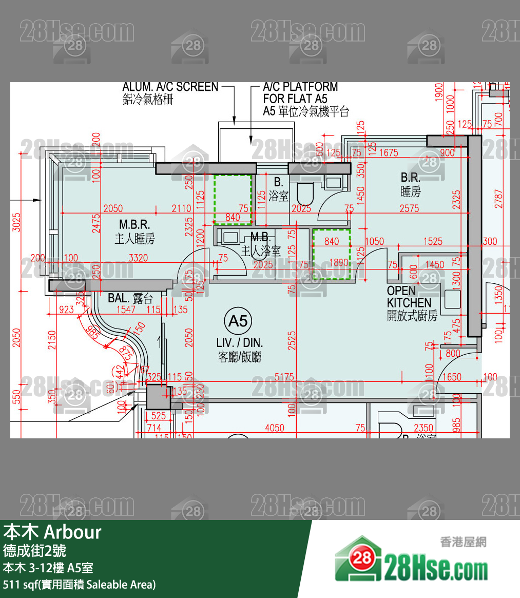 本木 本木 5樓 A5室 平面圖