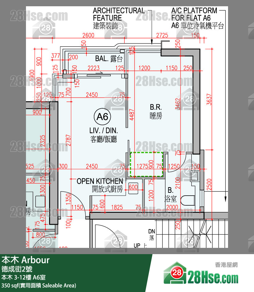 本木 本木 6樓 A6室 平面圖