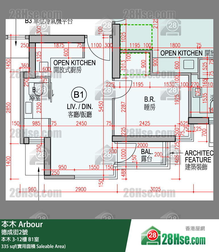 本木 本木 10樓 B1室 平面圖
