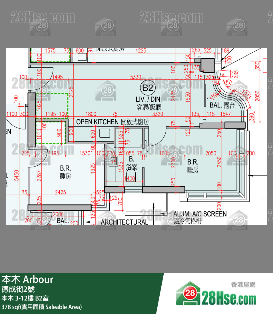 本木 本木 9樓 B2室 平面圖