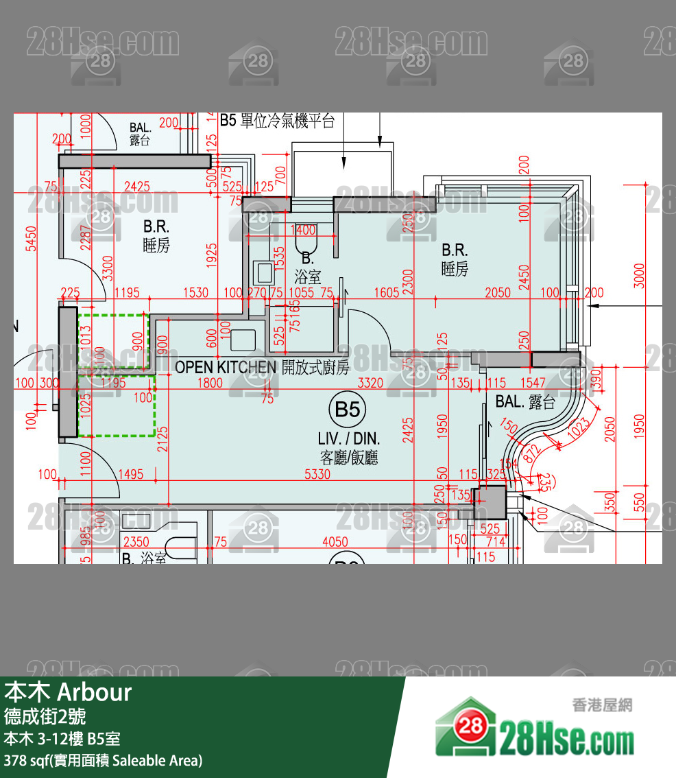 本木 本木 12樓 B5室 平面圖