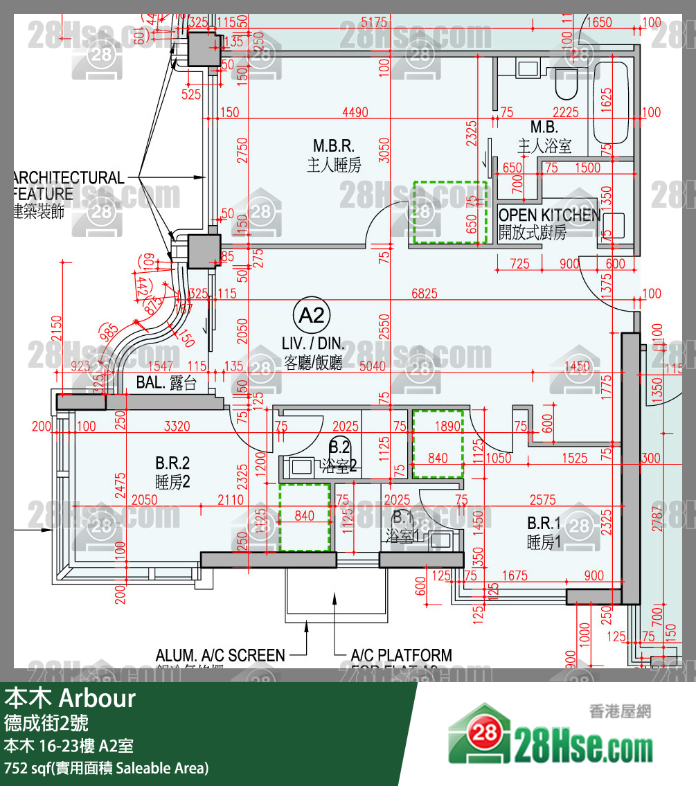 本木 本木 19樓 A2室 平面圖
