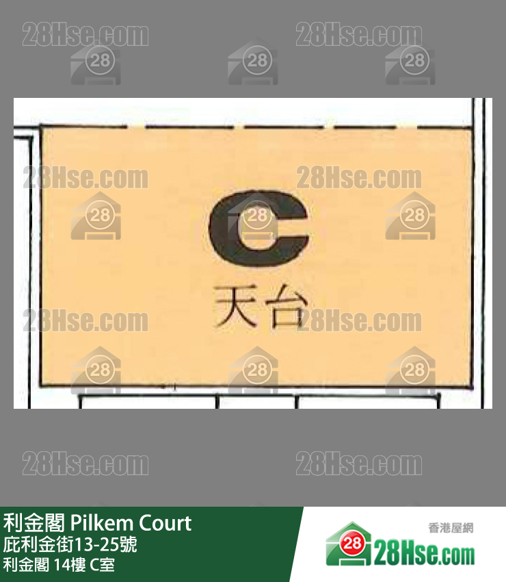 利金閣 利金閣14樓 C室 平面圖