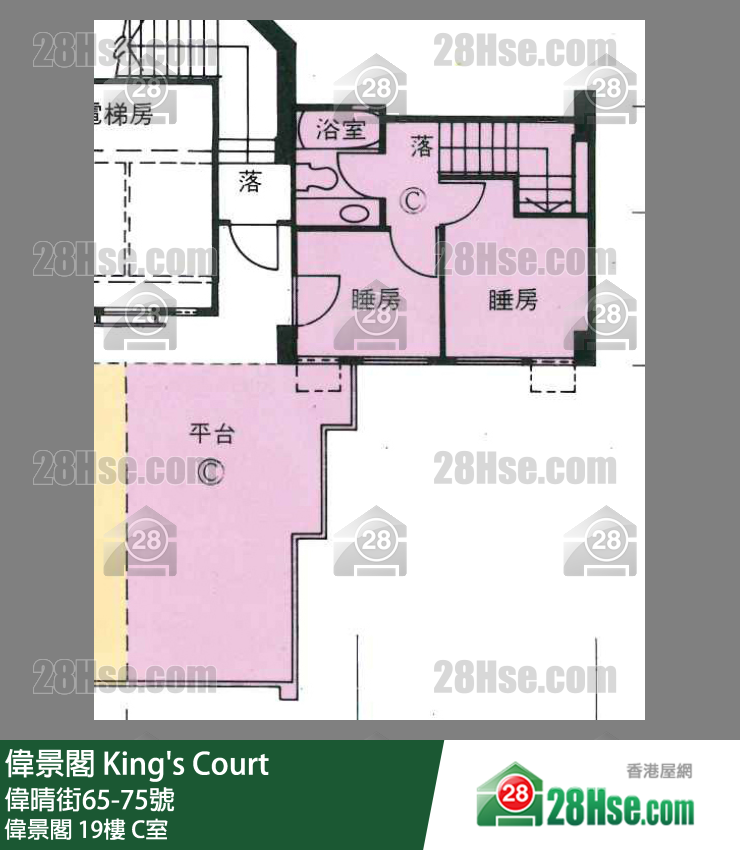 伟景阁 伟景阁19楼 C室 平面图