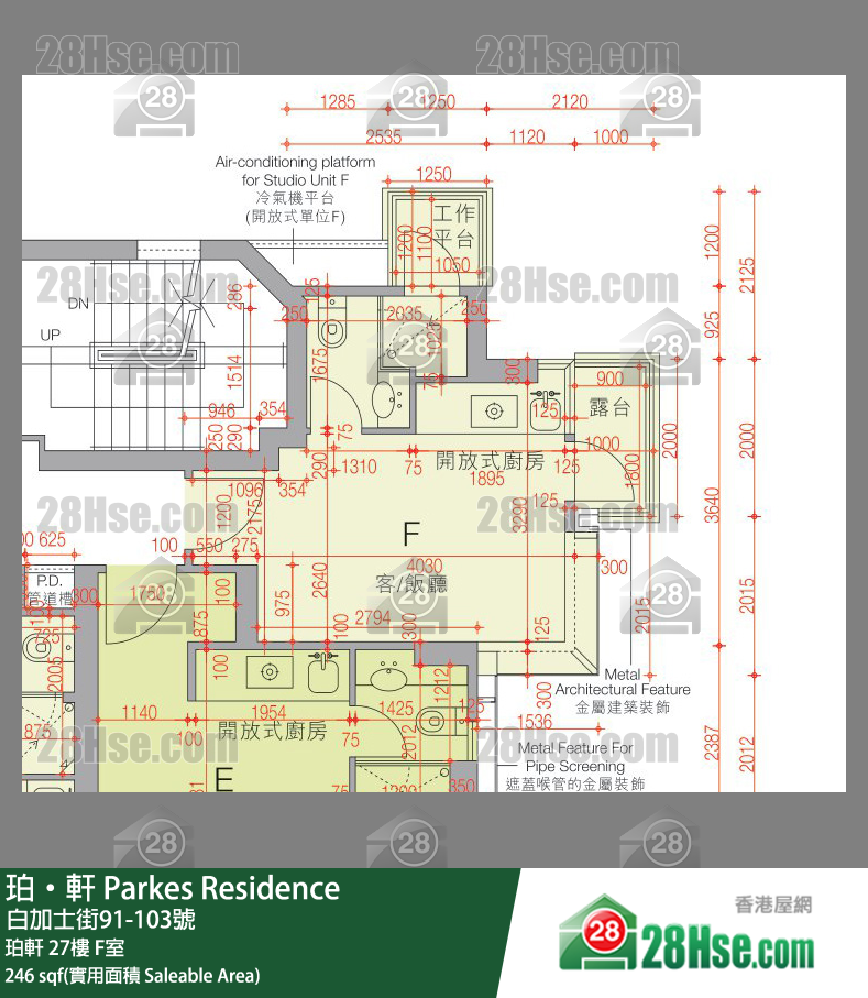 珀轩 珀轩27楼 F室 平面图