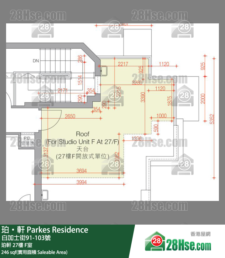 珀轩 珀轩27楼 F室 平面图