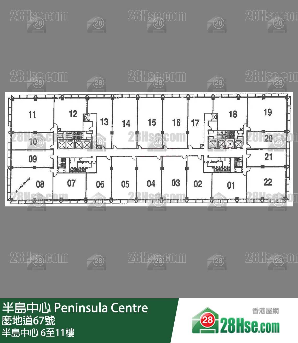 半島中心 6-11樓 平面圖 半島中心 6-11樓 平面圖