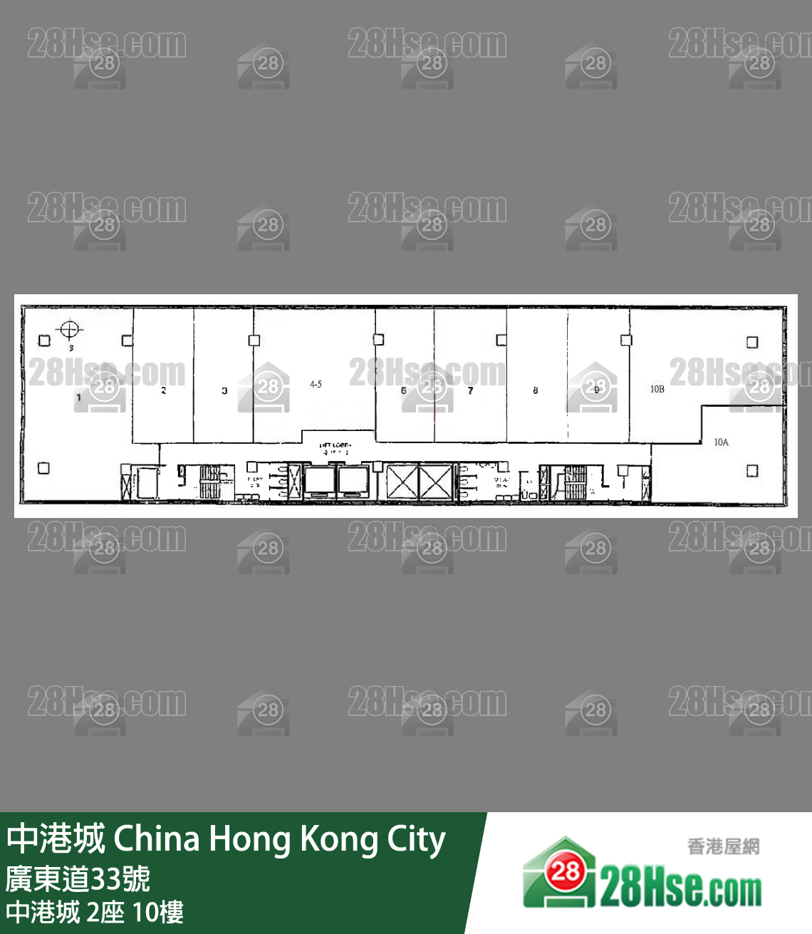 中港城6座 中港城 2座 10楼 平面图 中港城6座 中港城 2座 10楼 平面图