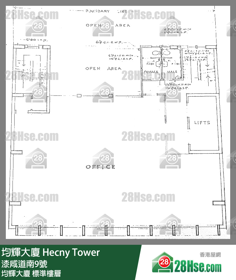 均輝大廈 標準樓層 平面圖 均輝大廈 標準樓層 平面圖