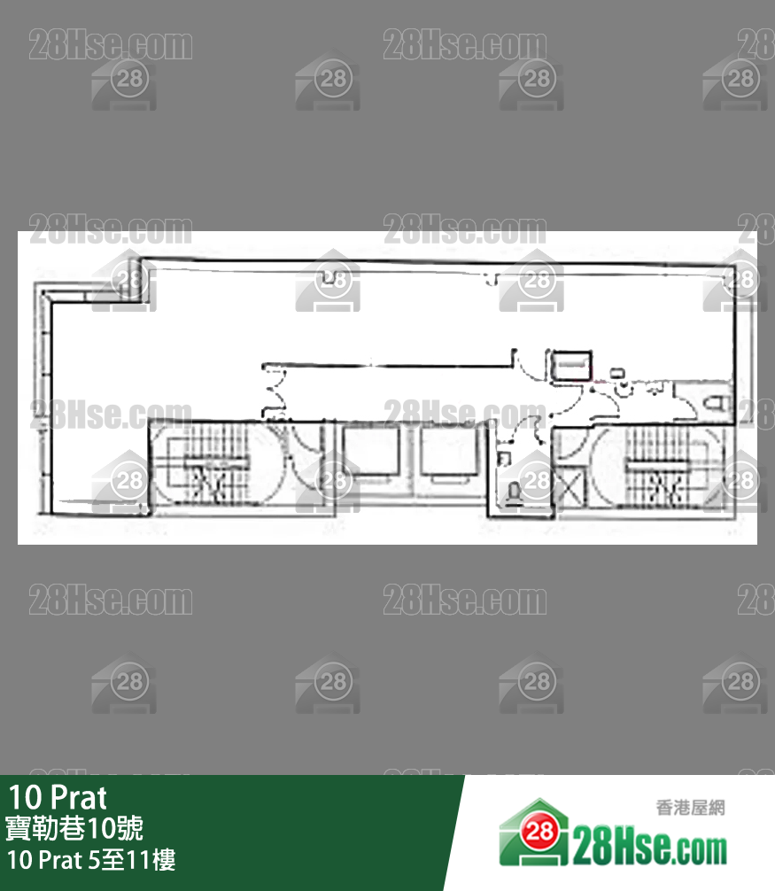 10 Prat 5-11樓 平面圖 10 Prat 5-11樓 平面圖