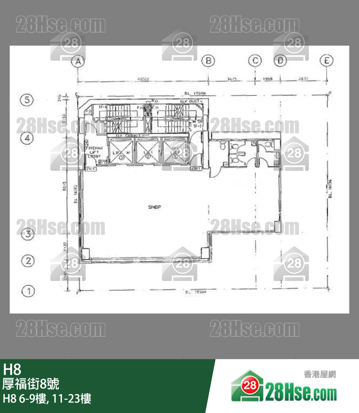 H8 6-9/f, 11/f-23/f FloorPlan