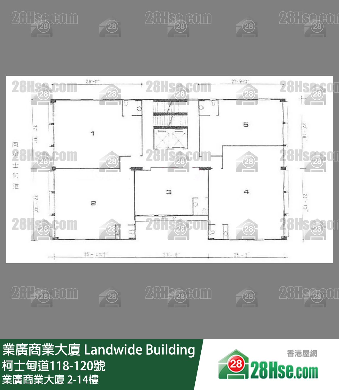 业广商业大厦 2-14楼 平面图