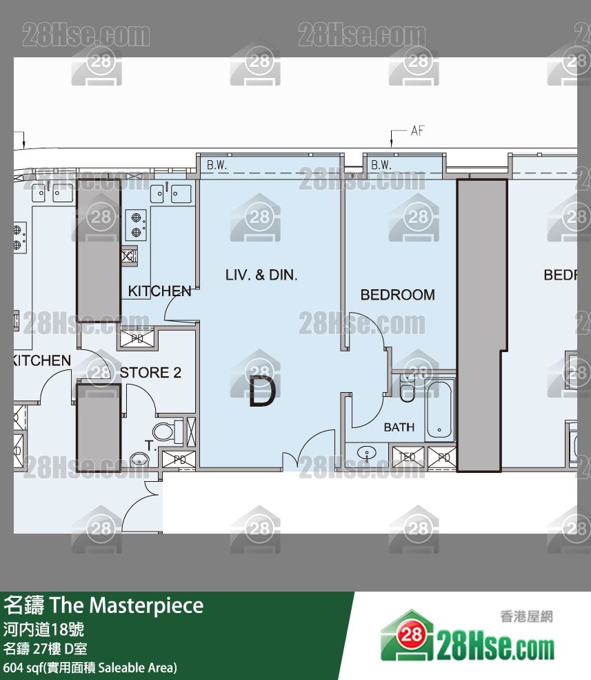 名鑄 名鑄27樓 D室 平面圖