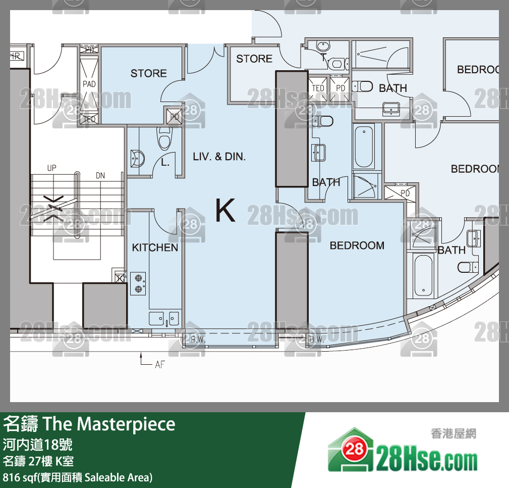 名鑄 名鑄27樓 K室 平面圖