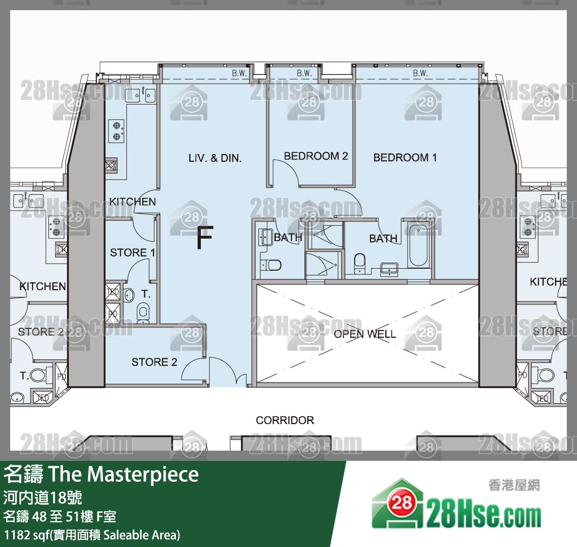 名鑄 名鑄51樓 F室 平面圖