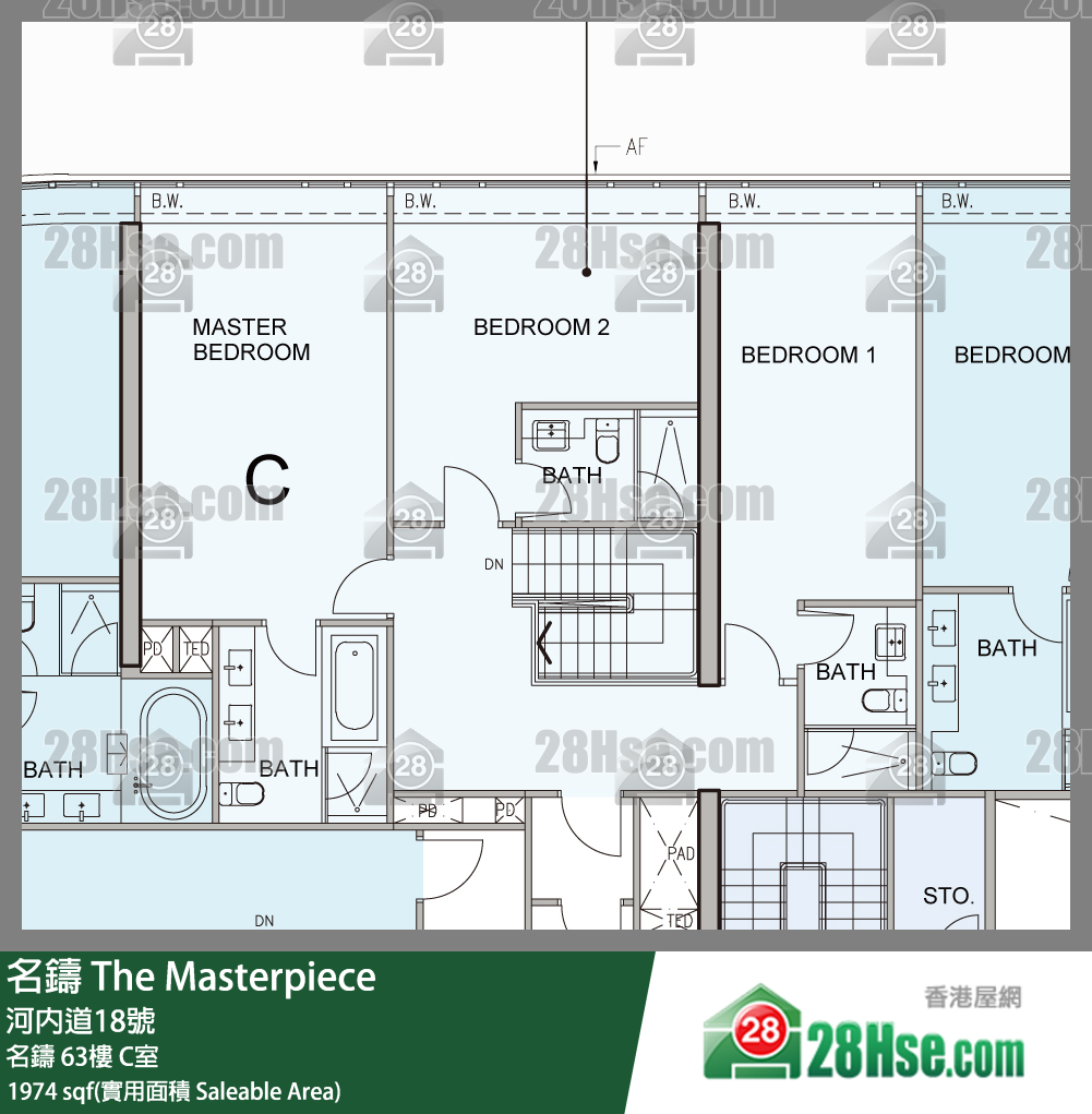 名鑄 名鑄 65樓 C室 平面圖