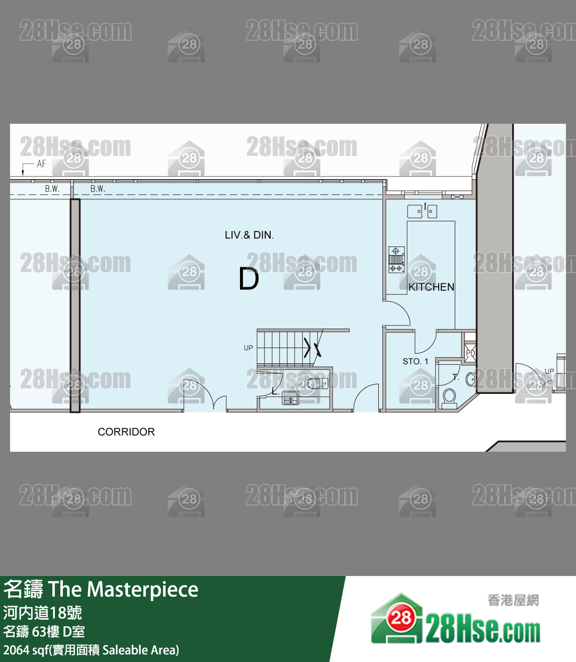名鑄 名鑄 65樓 D室 平面圖