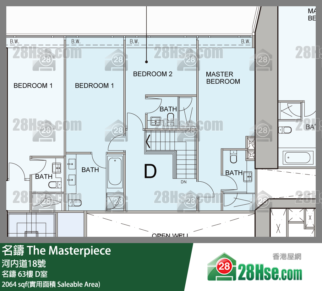 名鑄 名鑄 65樓 D室 平面圖